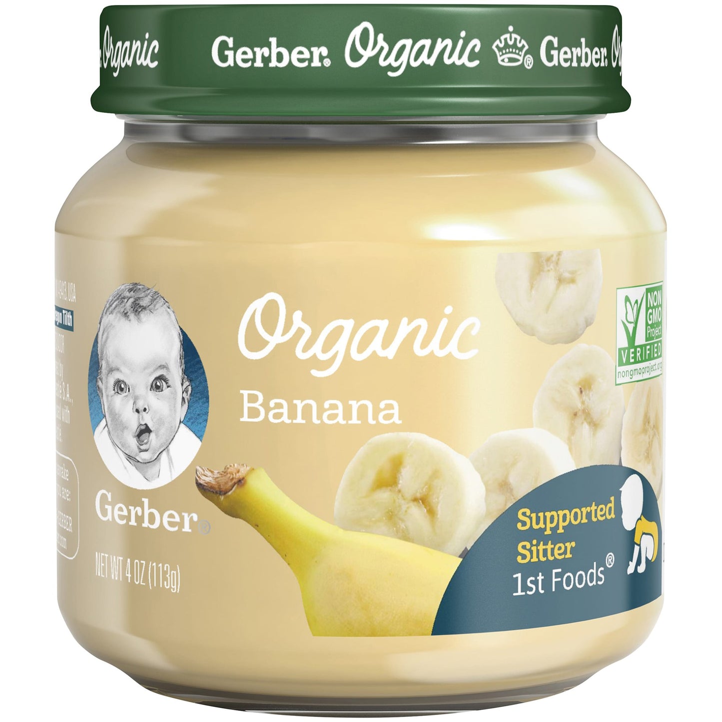 Gerber 1st Foods Organic for Baby Baby Food, Banana, 4 oz Jar