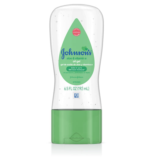 Johnson's Baby Oil Body Gel W/ Aloe Vera & Vitamin E Hypoallergenic, 6.5oz